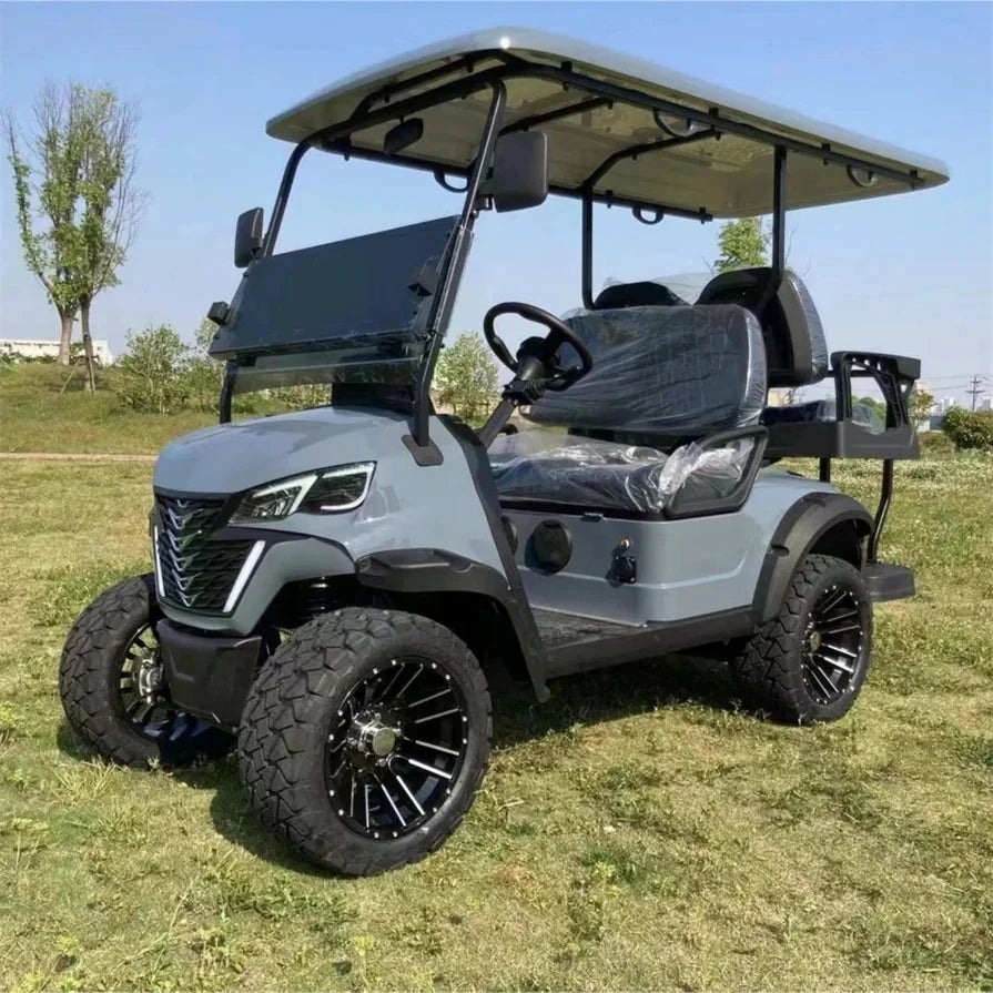 Customize New Club Sightseeing Golf Car 4/6 Seater 48V 60V Off-road Solar Electric Golf Cart RISE DEFENSE SYSTEMS.AI PRODUCTS