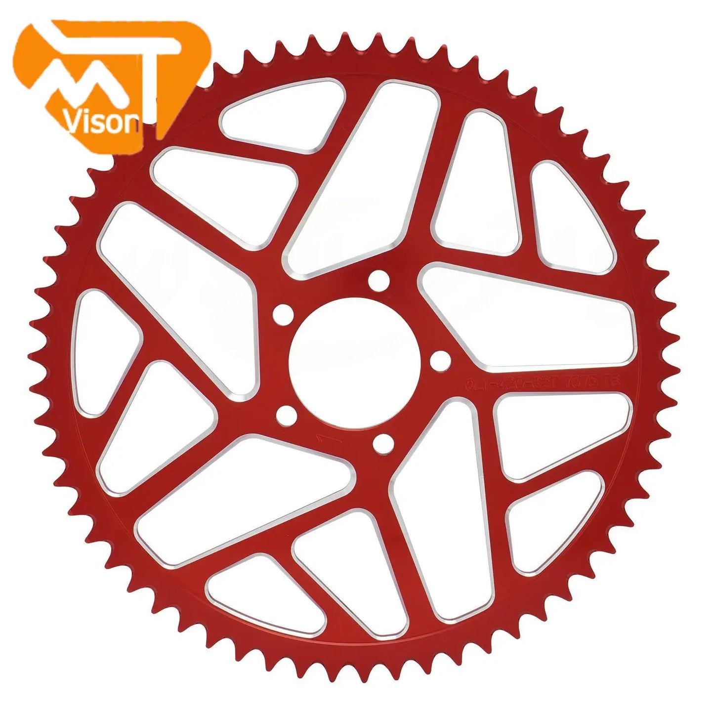 Motorcycle 7075 Aviation Aluminum Alloy 58T 62T Chain Sprocket For Sur Ron Surron Lightbee S X Segway X160 X260 Talaria Sting RISE DEFENSE SYSTEMS.AI PRODUCTS