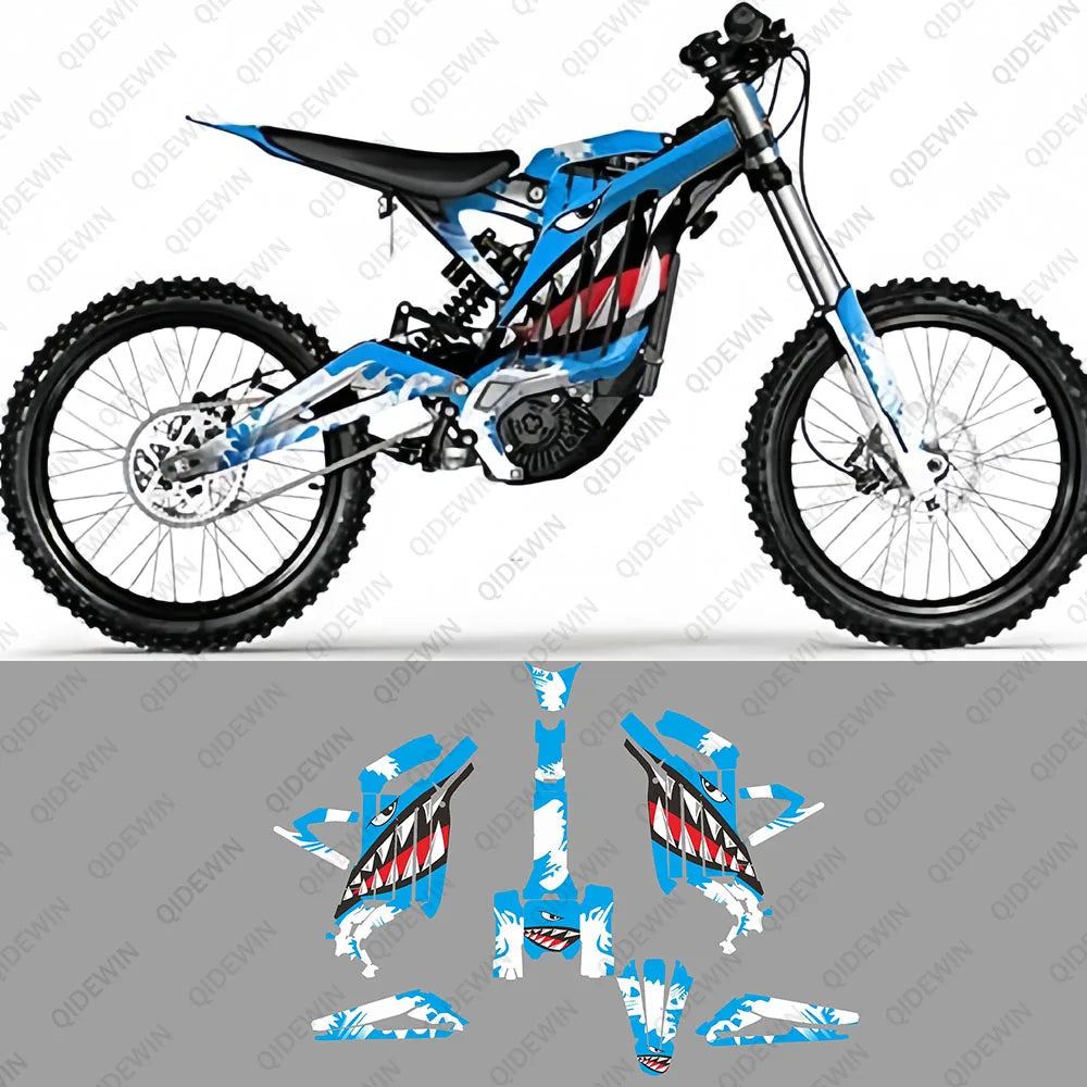 Decorative decals for SURRON Light bee X/S motorcyclesPaint protection filmPersonalized decorative stickers RISE DEFENSE SYSTEMS.AI PRODUCTS