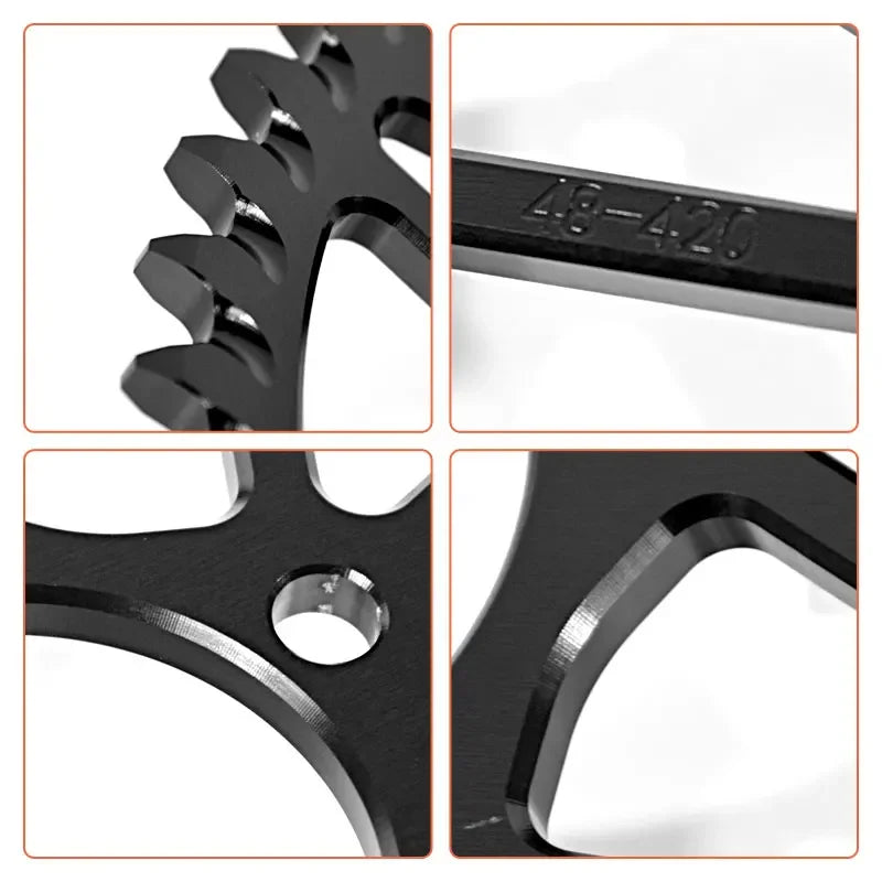 For SUR-RON Light Bee S X 48T 52T 54T 58T 64T Tooth Plate Sprocket Wheel E-bike Off-road Dirtbike Motorcycle Accessories SURRON RISE DEFENSE SYSTEMS.AI PRODUCTS