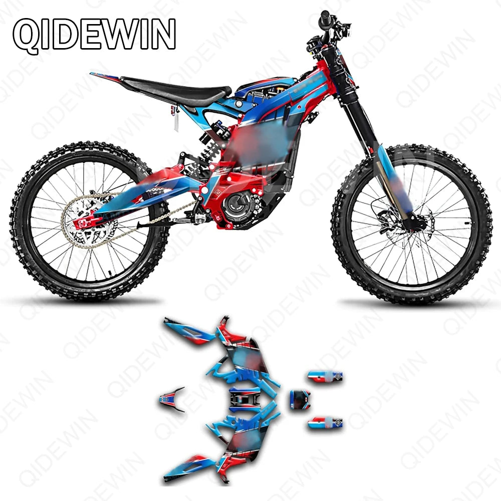 Decorative decals for SURRON Light bee X/S motorcyclesPaint protection filmPersonalized decorative stickers RISE DEFENSE SYSTEMS.AI PRODUCTS