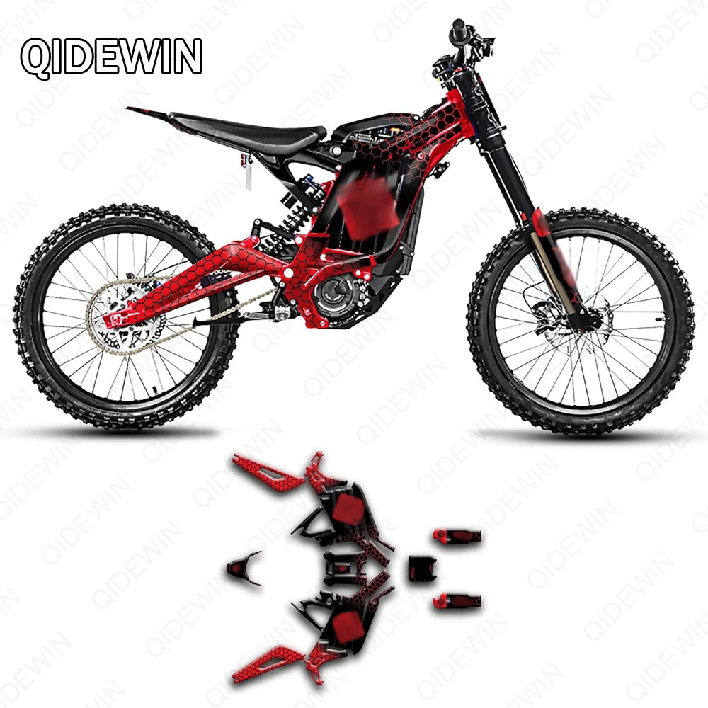 Decorative decals for SURRON Light bee X/S motorcyclesPaint protection filmPersonalized decorative stickers RISE DEFENSE SYSTEMS.AI PRODUCTS