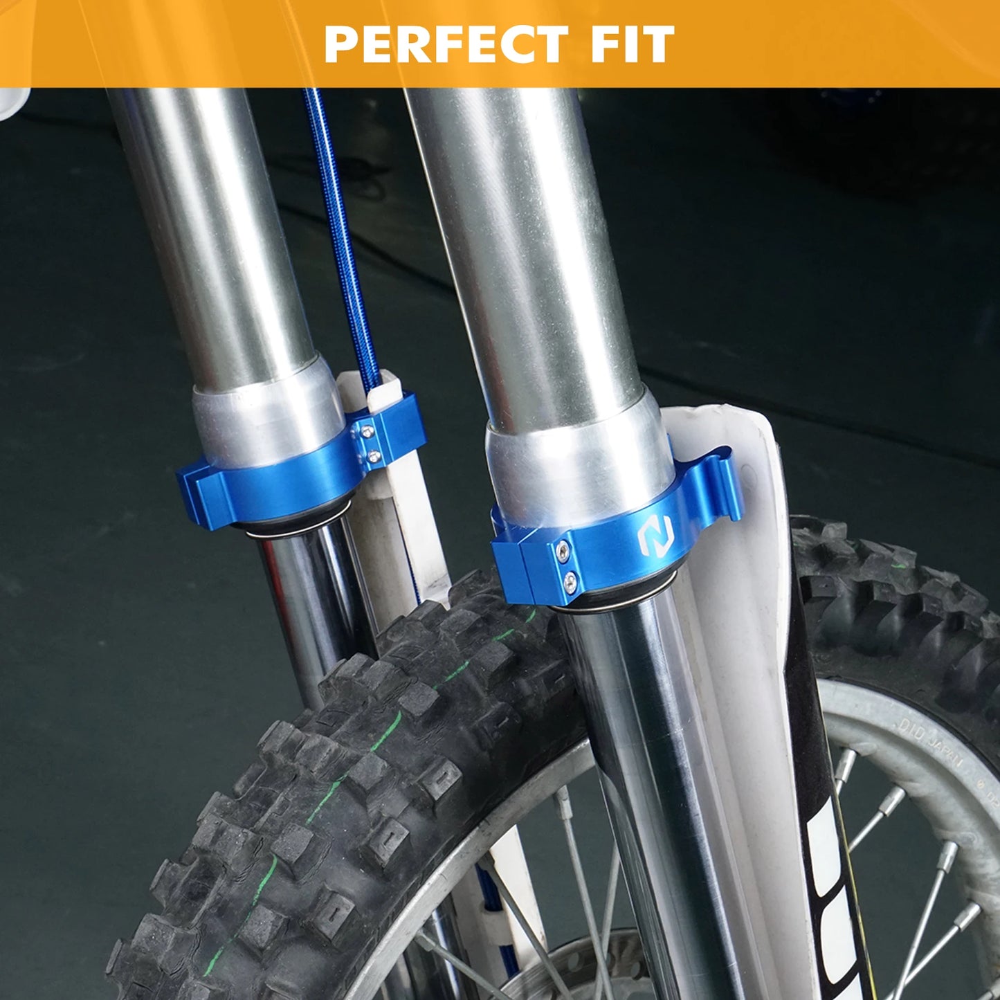 NICECNC Dirt Bike Front Fender Retainer For Yamaha YZ85 YZ 85 2002-2018 2017 YZ80 YZ 80 1993-2001 Motocross Mudguard Stablelizer RISE DEFENSE SYSTEMS.AI PRODUCTS