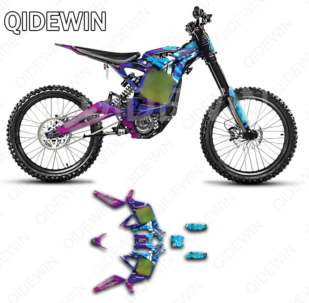 Decorative decals for SURRON Light bee X/S motorcyclesPaint protection filmPersonalized decorative stickers RISE DEFENSE SYSTEMS.AI PRODUCTS