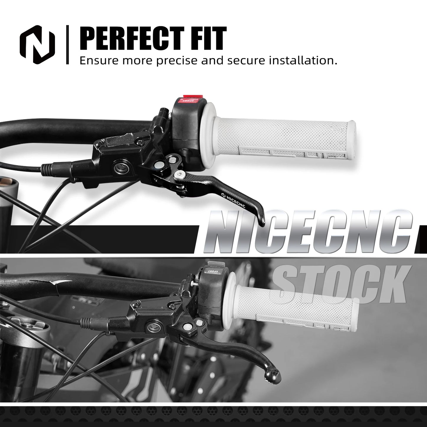 For Surron Light Bee X S L1E Digital Display Relocation Bracket Front Rear Brake Levers For Segway X160 X260 Electric Dirt Bike