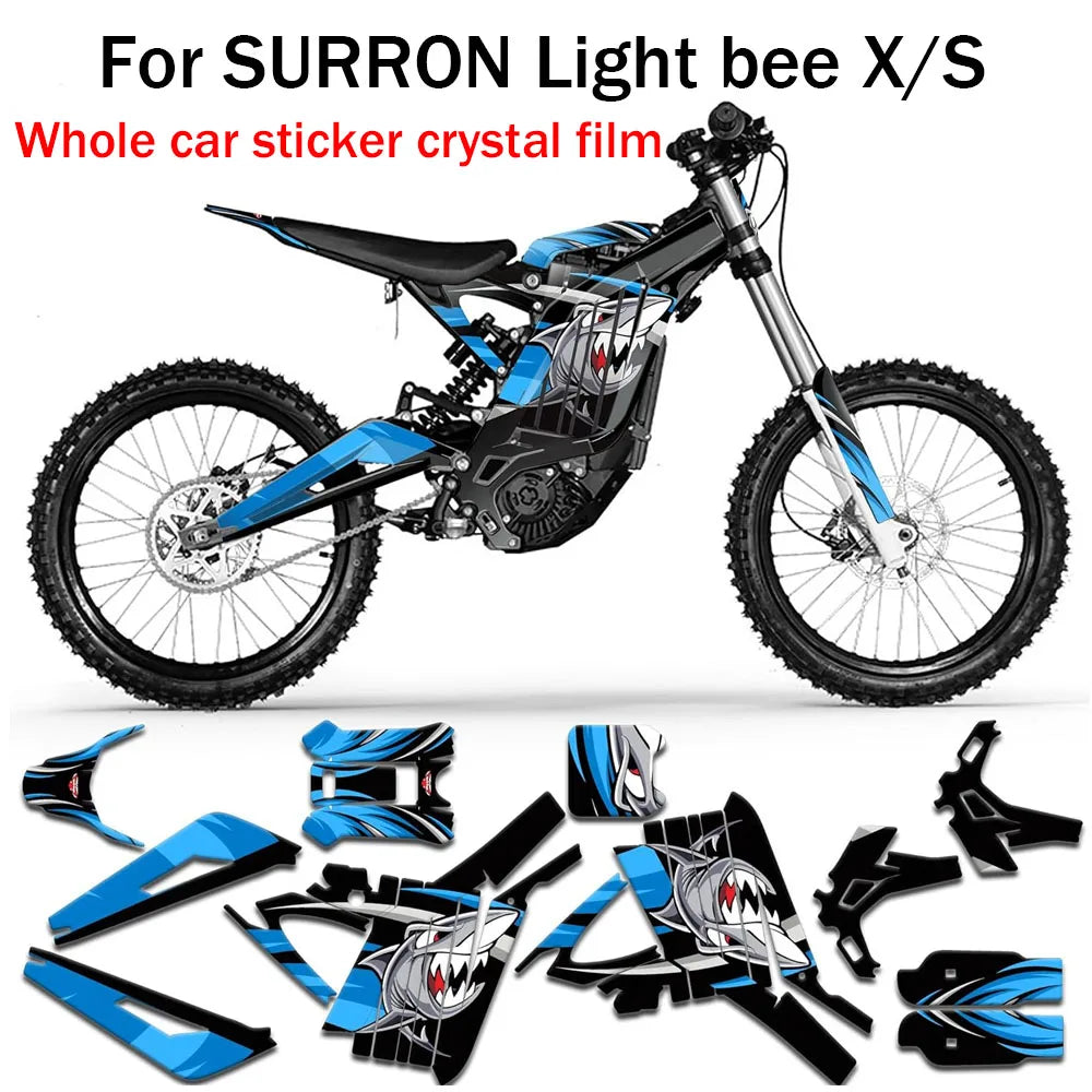 Electric offroad vehicle Motorcycle Decals Stickers Background Kit For Sur-Ron light bee X Sur-Ron light bee S PersonalizedDecal RISE DEFENSE SYSTEMS.AI PRODUCTS