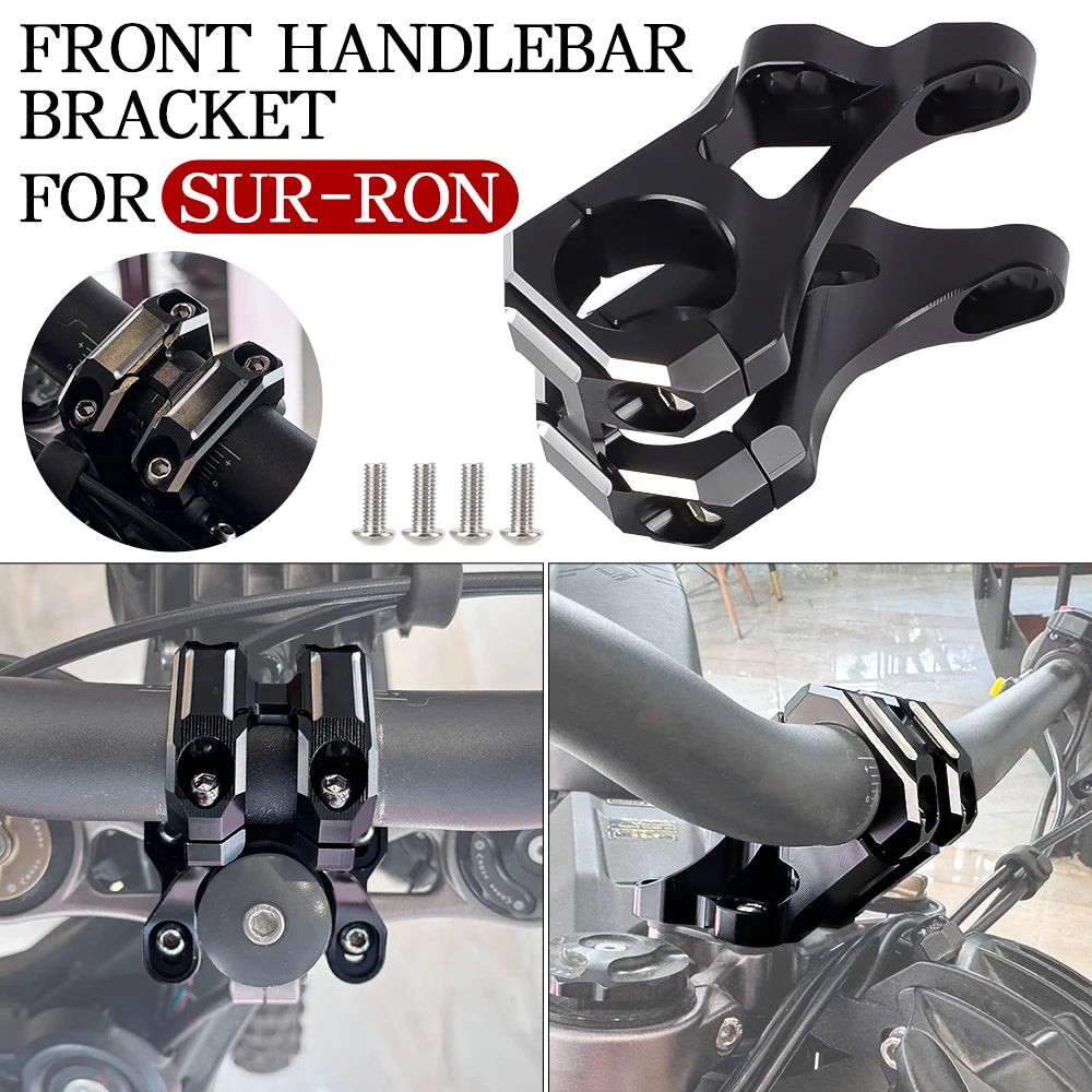 Motorcycle Front Handlebar Bracket For Surron Light Bee X S Sur Ron Electric Motocross Steering Stem Modified Parts Aluminum RISE DEFENSE SYSTEMS.AI PRODUCTS