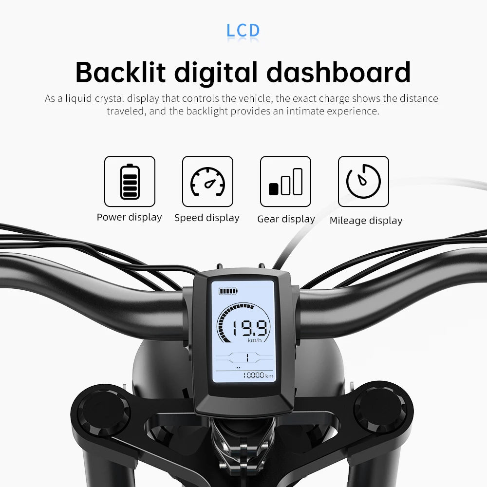 EKX T1 Electric Bicycle 20*4.0 Fat Tire 1000W Motor 48V20AH Lithium Battery Road Electric Bike Adults Waterproof Mountain EBike RISE DEFENSE SYSTEMS.AI PRODUCTS