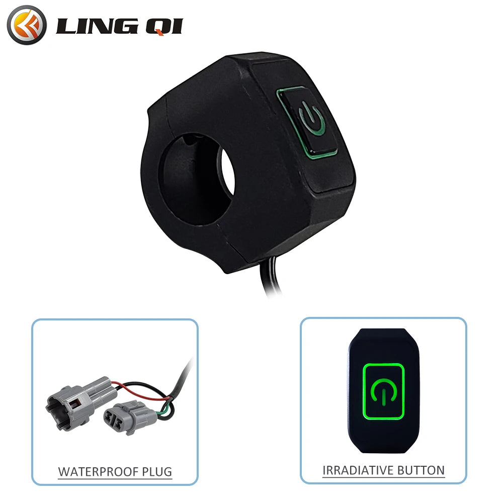LINGQI RACING Modified Headlight Switch Control On Off Switches For TALARIA STING SURRON SUR RON Light Bee X Dirt Pit Bike Parts RISE DEFENSE SYSTEMS.AI PRODUCTS