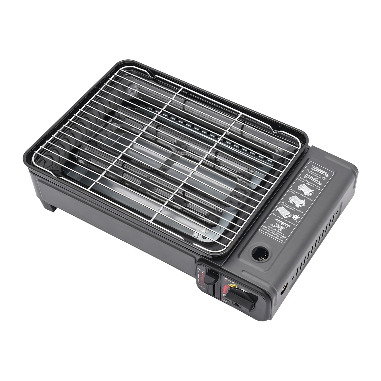 Portable Camping Grill Gas Stove Free Standing Butane Gas Stove Outdoor Gas Tank Stove for Hiking Camping RISE DEFENSE SYSTEMS.AI PRODUCTS