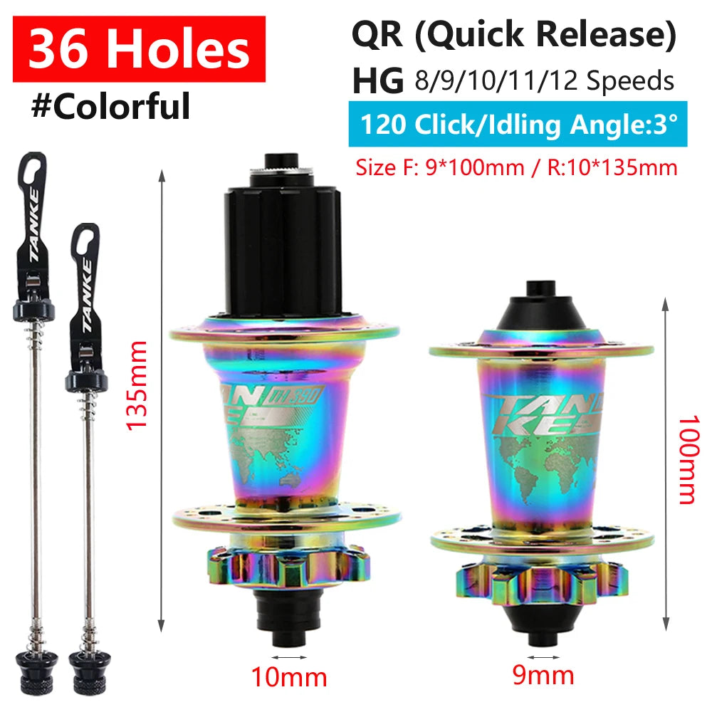 TANKE 120 Click Hub 6 Bearing MTB Mountain Bike Hub Front Rear Thru HG 28 32 36 Holes Disc Brake Bicycle Hubs 8 9 10 11 12 Speed RISE DEFENSE SYSTEMS.AI PRODUCTS
