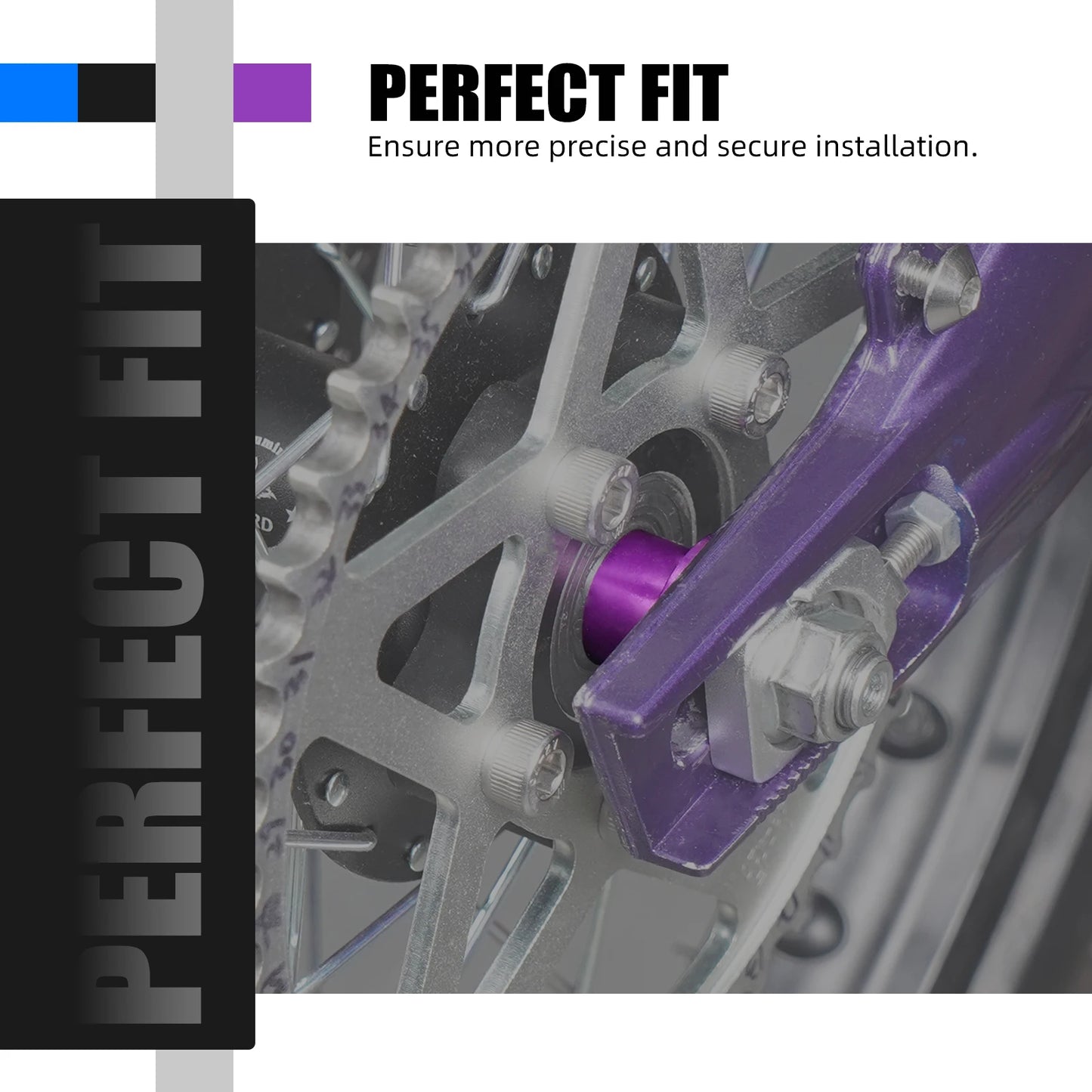For Surron Light Bee X Chain Tensioner Adjuster Blocks & Axle Nut & Wheel Spacers Hub Collars Light Bee S L1 Segway X160 X260 RISE DEFENSE SYSTEMS.AI PRODUCTS
