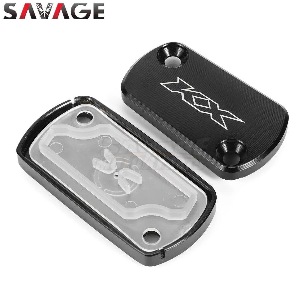For KAWASAKI KX250 KX450 KX 250 450 2019-2024 Front Rear Brake Clutch Reservoir Cover CNC Motorcycle Accessories Oil Pump Cap RISE DEFENSE SYSTEMS.AI PRODUCTS