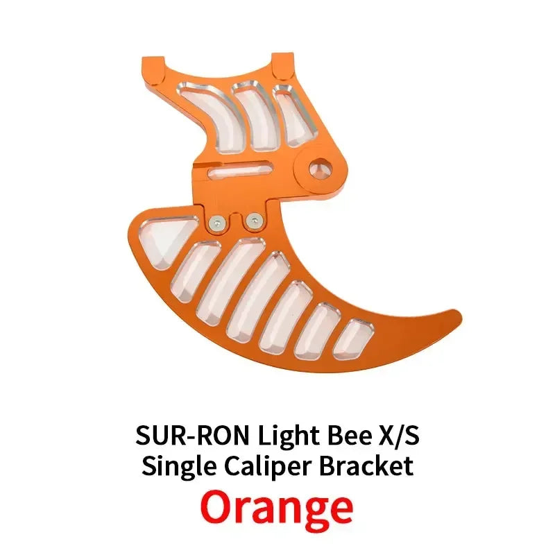For SURRON Light Bee X Segway X160 X260 Talaria Sting Dual Caliper Mount Shark Fin Disk Disc GuardAlloy Off-road Parts SUR-RON RISE DEFENSE SYSTEMS.AI PRODUCTS