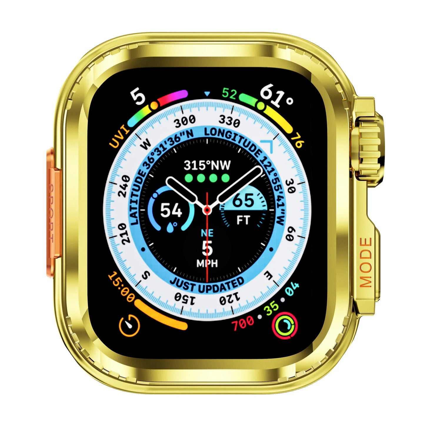 Metal Cover for Apple Watch Ultra 1 2 49mm 45mm Case Metal Shell for IWatch Series 10 46mm 9 8 7 6 5 4 3 SE Frame Protector 44mm RISE DEFENSE SYSTEMS.AI PRODUCTS