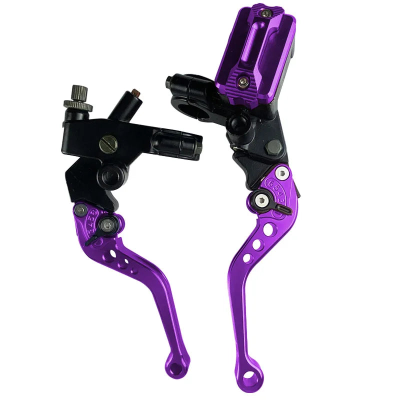 CNC One Pair 7/8" 22mm Universal Motorcycle Brake Master Cylinder Lever Cable Clutch Reservoir For Scooter Sport Dirt Bike RISE DEFENSE SYSTEMS.AI PRODUCTS