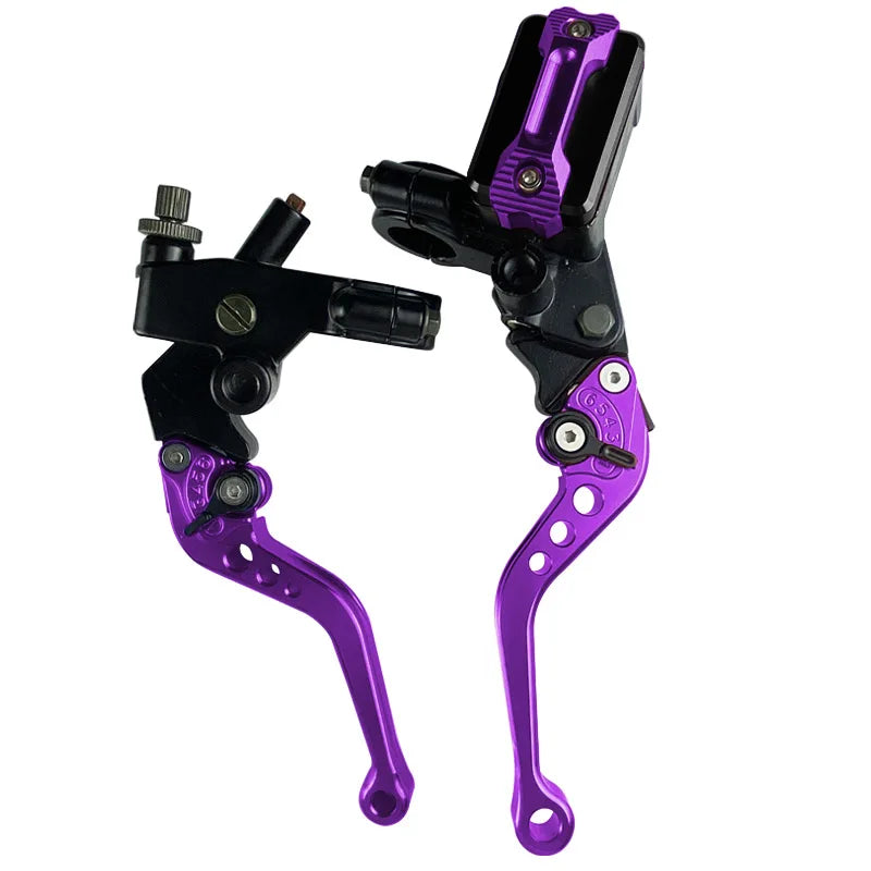 CNC One Pair 7/8" 22mm Universal Motorcycle Brake Master Cylinder Lever Cable Clutch Reservoir For Scooter Sport Dirt Bike RISE DEFENSE SYSTEMS.AI PRODUCTS