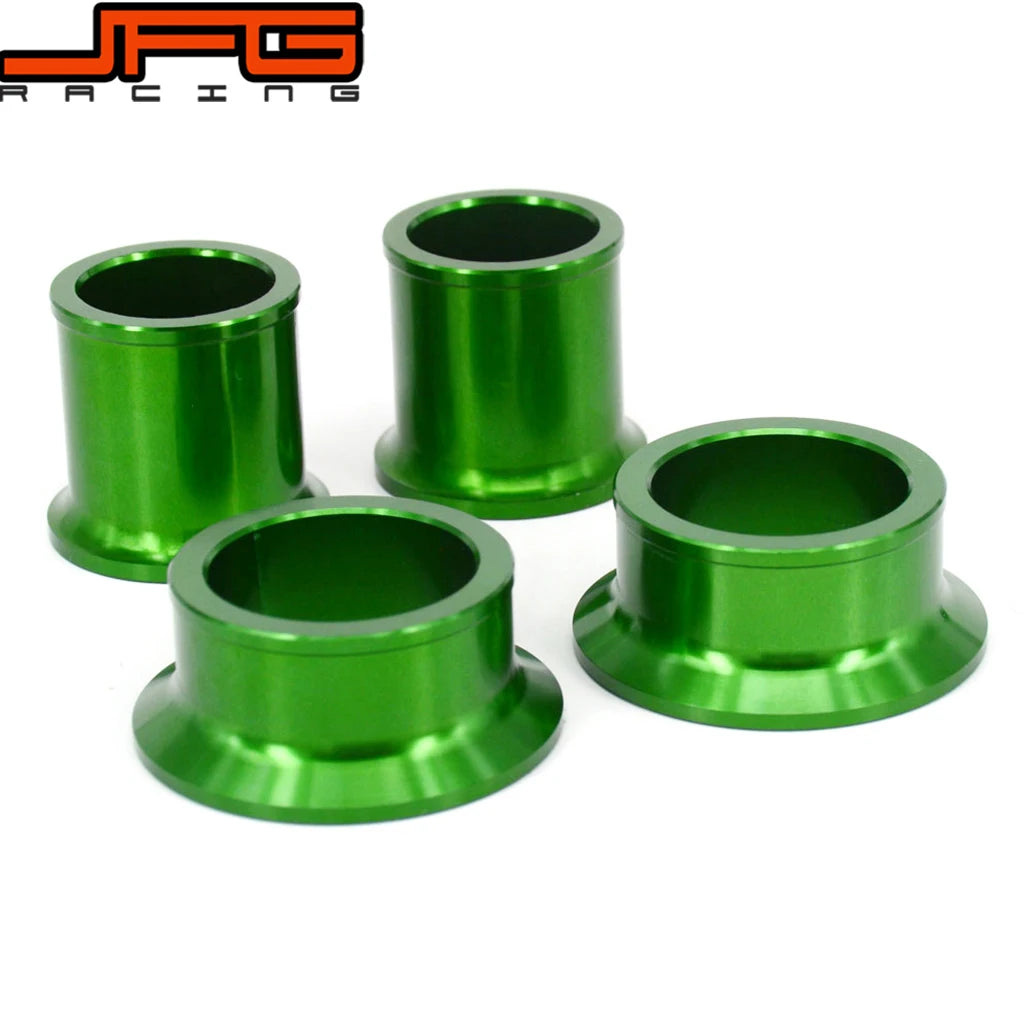 Motorcycle CNC Front Rear Wheel Hub Spacer Chain Adjust Axle Blocks For Kawasaki KX125 KX250 2006-2008 KX250F KX450F 2006-2016 RISE DEFENSE SYSTEMS.AI PRODUCTS