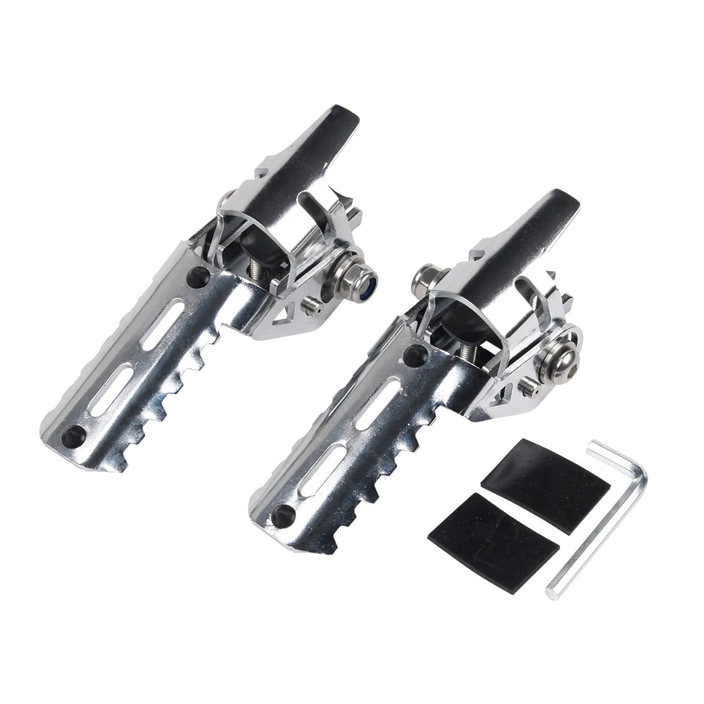 For BMW R1250GS R 1200 1250 GS ADV Adventure LC HP GSA 2013 - 2024 Motorcycle Highway Front Foot Pegs Folding Footrests Clamps RISE DEFENSE SYSTEMS.AI PRODUCTS
