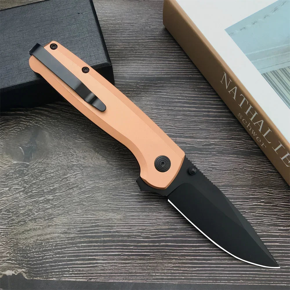 Pocket Folding Knife ETRMIMUS Black 8Cr13Mov Blade Aluminum Alloy Handle with Original Box Outdoor Camping Knives EDC Tools RISE DEFENSE SYSTEMS.AI PRODUCTS