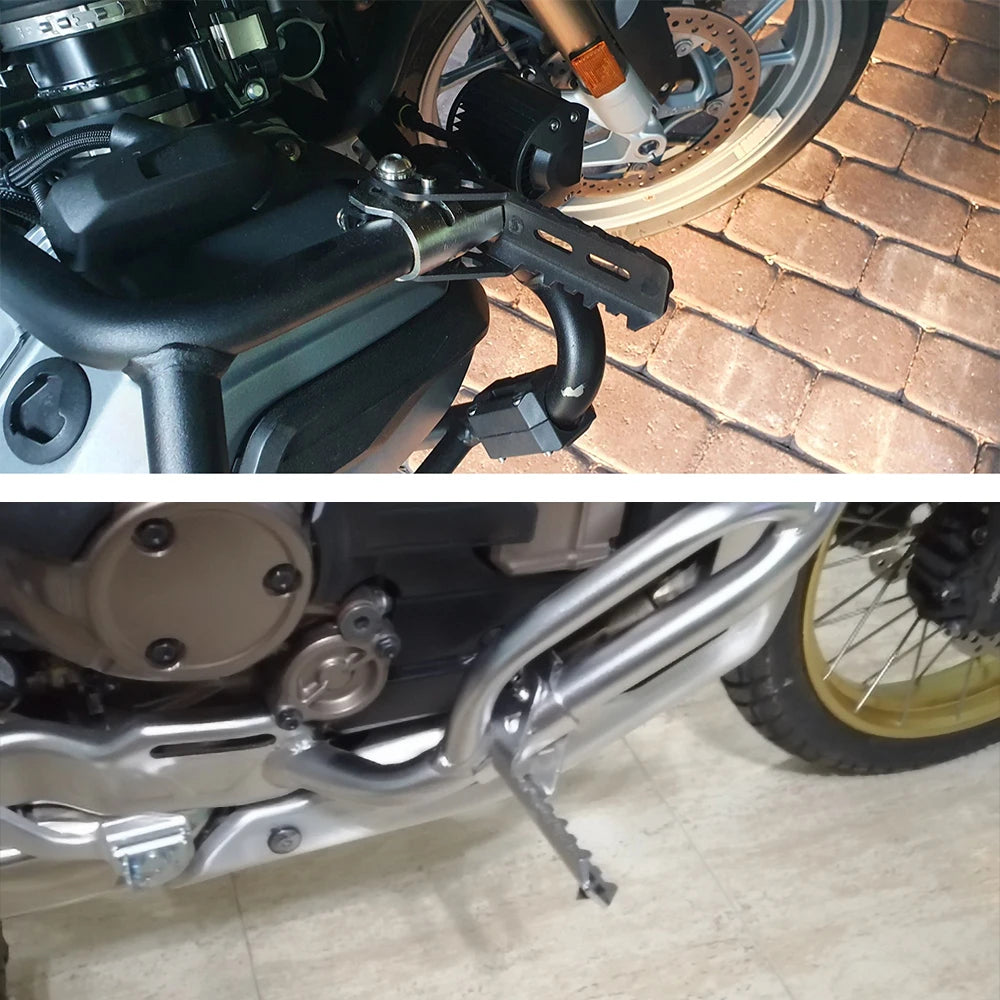 For BMW R1250GS R 1200 1250 GS ADV Adventure LC HP GSA 2013 - 2024 Motorcycle Highway Front Foot Pegs Folding Footrests Clamps RISE DEFENSE SYSTEMS.AI PRODUCTS
