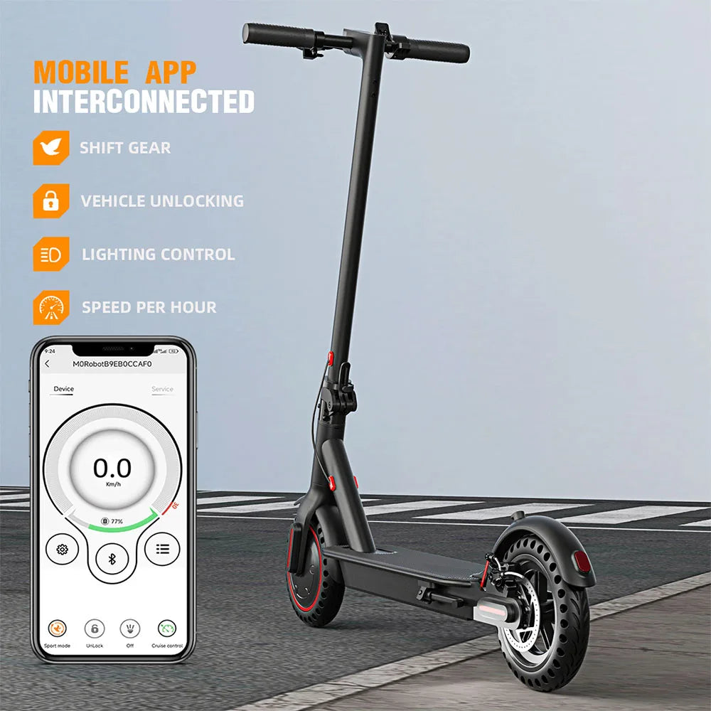 350W Foldable Electric Scooter for Adults Teens,Explosion-proof Tires,Dual Brake System Lightweight High Quality E-scooter RISE DEFENSE SYSTEMS.AI PRODUCTS
