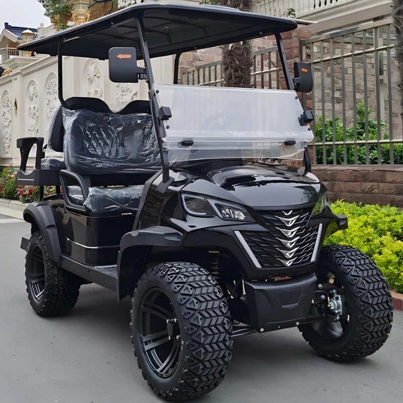 Customize New Club Sightseeing Golf Car 4/6 Seater 48V 60V Off-road Solar Electric Golf Cart RISE DEFENSE SYSTEMS.AI PRODUCTS