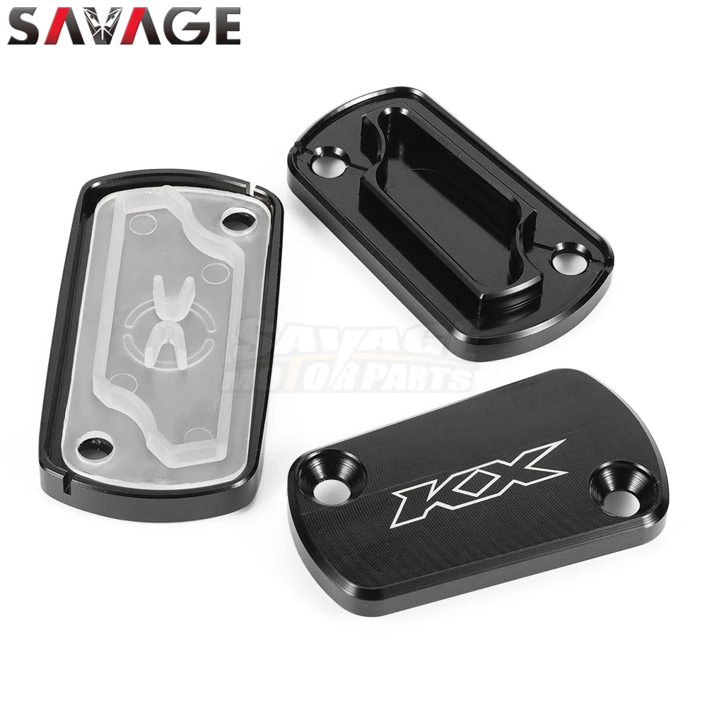 For KAWASAKI KX250 KX450 KX 250 450 2019-2024 Front Rear Brake Clutch Reservoir Cover CNC Motorcycle Accessories Oil Pump Cap RISE DEFENSE SYSTEMS.AI PRODUCTS
