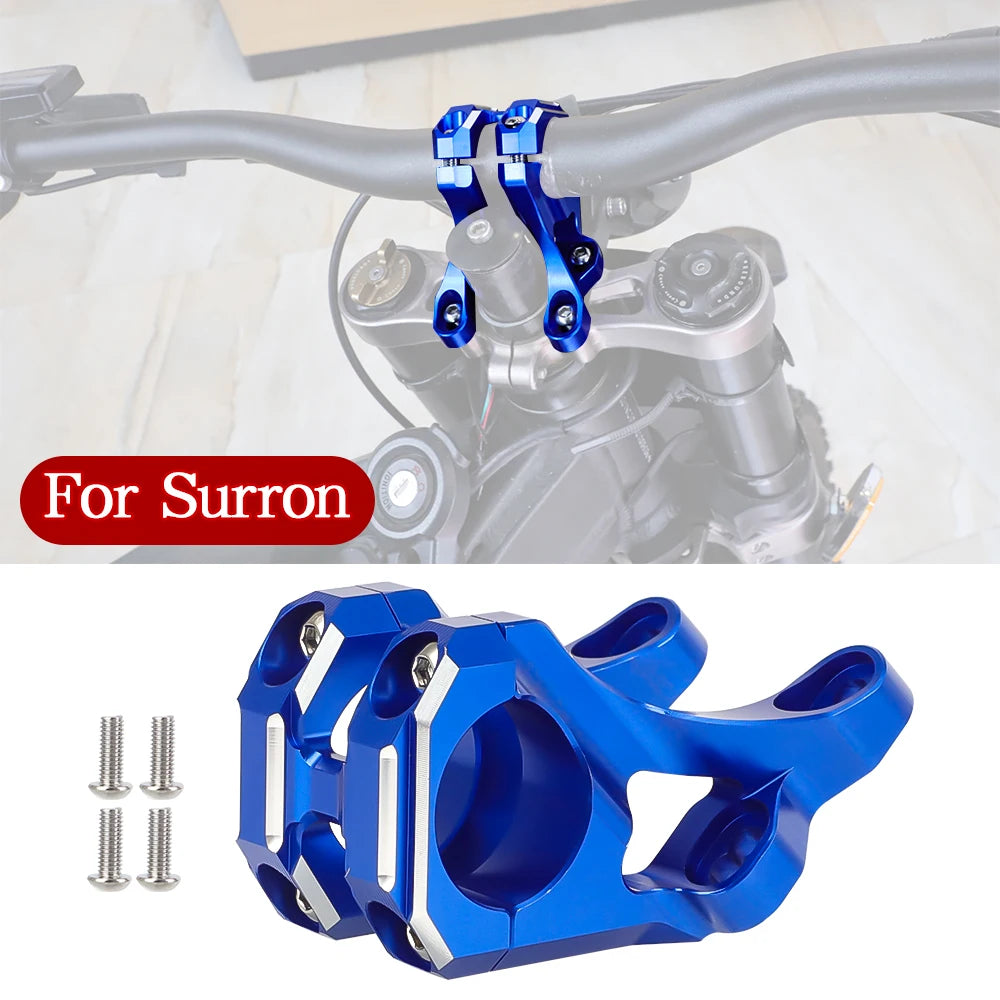 Motorcycle Front Handlebar Bracket For Surron Light Bee X S Sur Ron Electric Motocross Steering Stem Modified Parts Aluminum RISE DEFENSE SYSTEMS.AI PRODUCTS