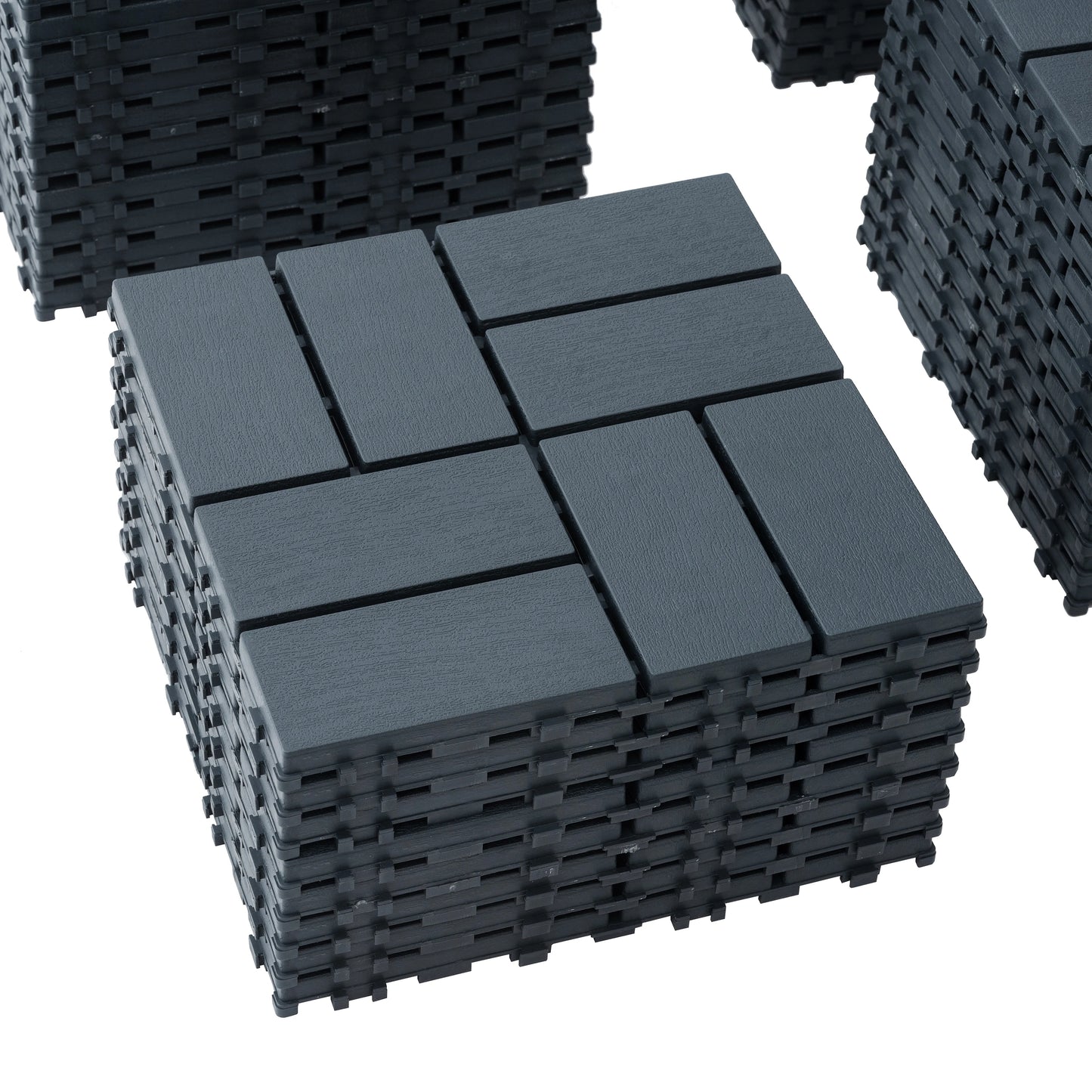 44 Pack Interlocking Patio Deck Tiles-12x12 Inch, Easy Install for Poolside, Balcony, Backyard - Durable Polypropyl RISE DEFENSE SYSTEMS.AI PRODUCTS