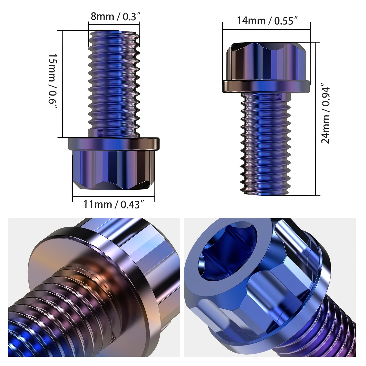 For Surron Light Bee X 58T Rear Sprocket & Rear Sprocket Bolts Screws Titanium For Sur-Ron Light Bee X S L1E Segway X160 X260