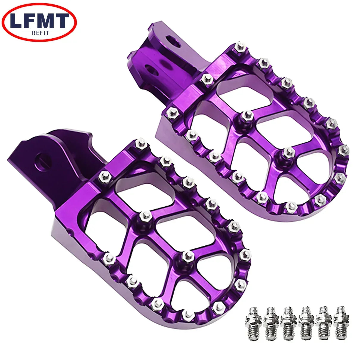 Motorcycle CNC Footpegs Foot Pegs Rests Pedals For Sur-Ron Surron Sur ron Light Bee S Light Bee X Off-Road Electric Foot Pedals RISE DEFENSE SYSTEMS.AI PRODUCTS