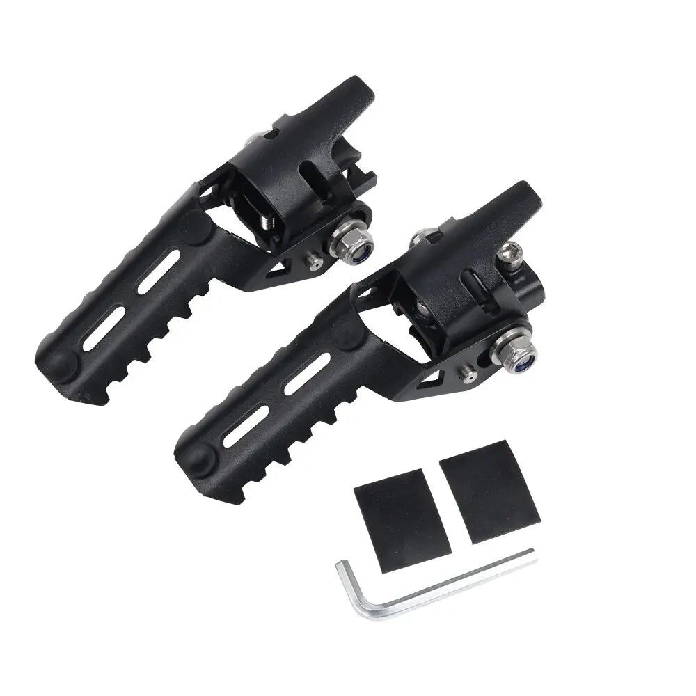 For BMW R1250GS R 1200 1250 GS ADV Adventure LC HP GSA 2013 - 2024 Motorcycle Highway Front Foot Pegs Folding Footrests Clamps RISE DEFENSE SYSTEMS.AI PRODUCTS