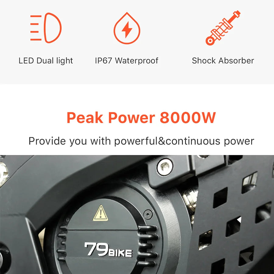 Falcon M 85Km/H Motocross Bike Adults Off-Road 72V 8000W Electric Motorcycle Dirt Bikes With Motorcycle Displays RISE DEFENSE SYSTEMS.AI PRODUCTS