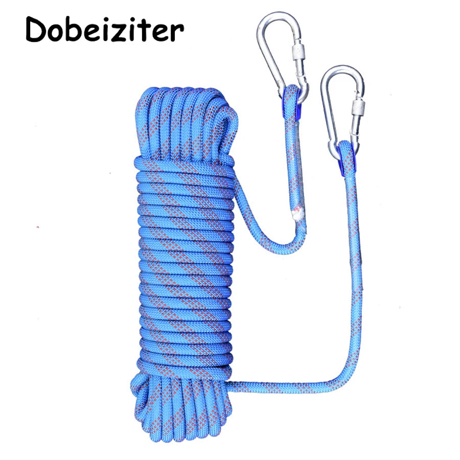 Thickened 10m Safety Life Rope Climbing Rope Static Rock Mountaineering Rope Outdoor Survival Fire Escape Car Rescue RISE DEFENSE SYSTEMS.AI PRODUCTS