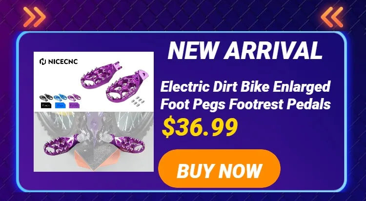 For Sur-Ron Light Bee X S L1E Surron Electric Dirt Bike Enlarged Foot Pegs Footrest Footpegs For Segway X160 X260 2024 2023 2022 RISE DEFENSE SYSTEMS.AI PRODUCTS