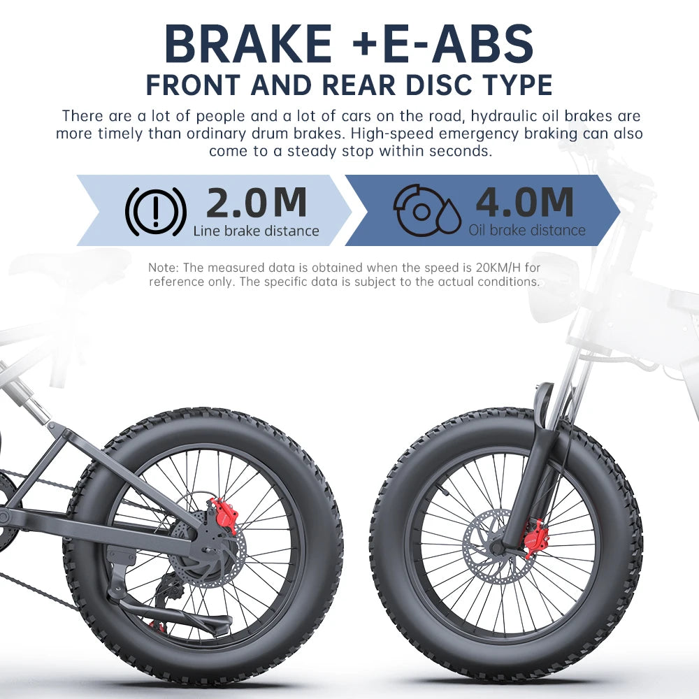 EKX X20 Electric Bike Mountain Moped Ebike 20 Inch Fat Tire 2000W 48V 35AH Men's Road EBike Electric Bicycle For Adults E Bikes RISE DEFENSE SYSTEMS.AI PRODUCTS