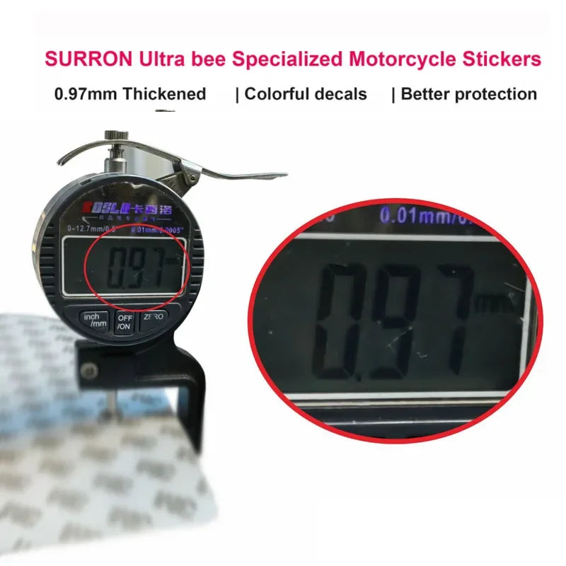 forSUR-RON Ultra Bee Holographic Graphics Special thickened laser colours decal body cover imitation scratch protection stickers RISE DEFENSE SYSTEMS.AI PRODUCTS