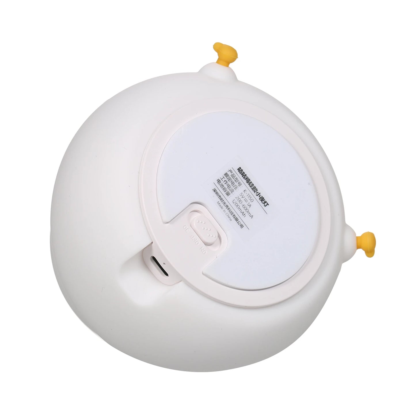 RGB Changing Nightlight Cute Chicken Night Light Silicone Chick Bedside Nursery Lamp Dimmable Rechargeable Tap Control for Baby RISE DEFENSE SYSTEMS.AI PRODUCTS