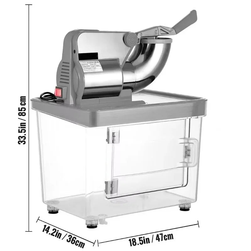 Electric Ice Shaver with Dual Stainless Steel Snow Cone Maker Machine RISE DEFENSE SYSTEMS.AI PRODUCTS