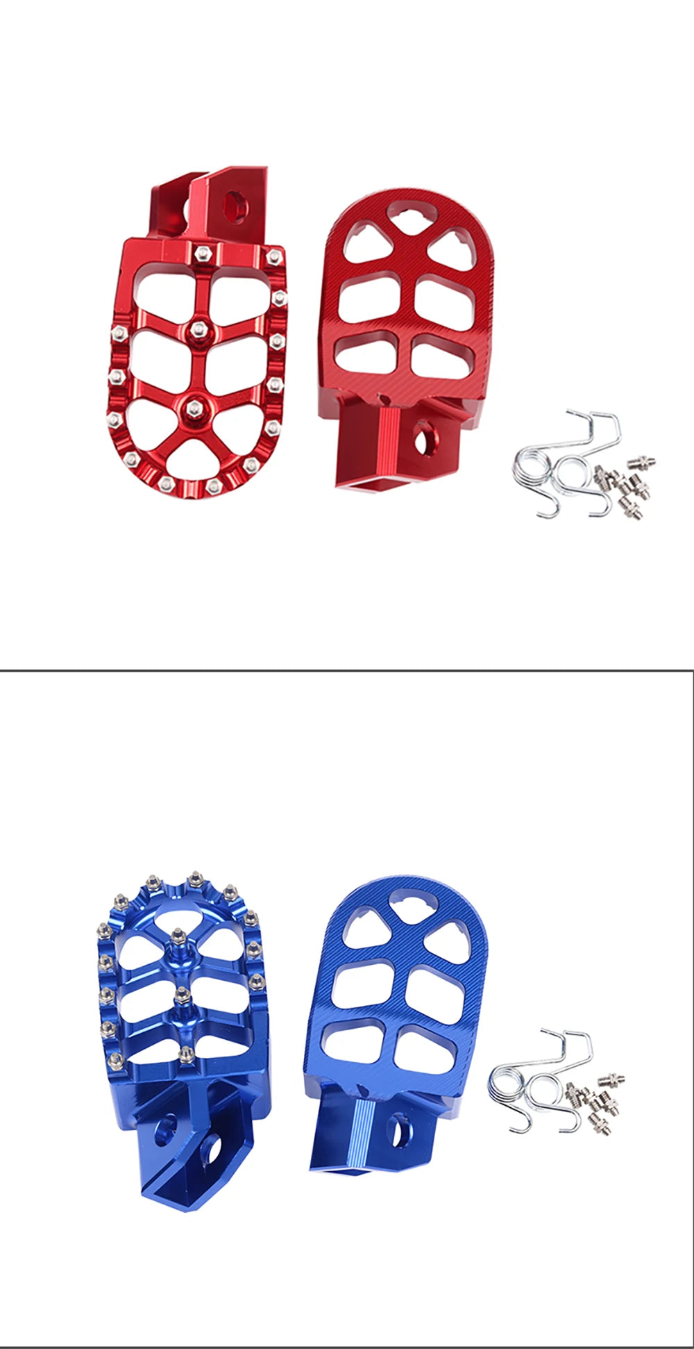 Motorcycle FootRest Footpegs Foot Pegs Pedal For YAMAHA TTR 90 110 125 250 TTR250 YZ80 YZ125 YZ250 YZ WR 200 250 500 Accessories RISE DEFENSE SYSTEMS.AI PRODUCTS