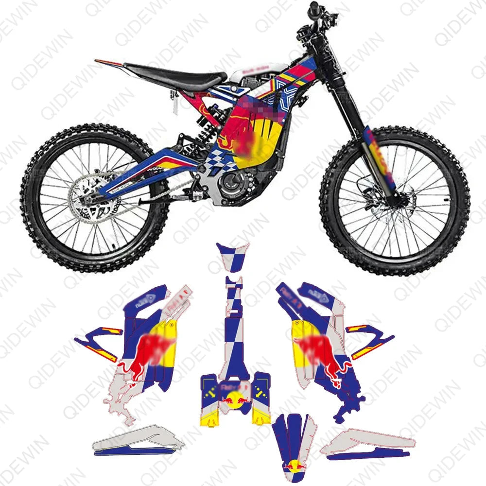 Decorative decals for SURRON Light bee X/S motorcyclesPaint protection filmPersonalized decorative stickers RISE DEFENSE SYSTEMS.AI PRODUCTS