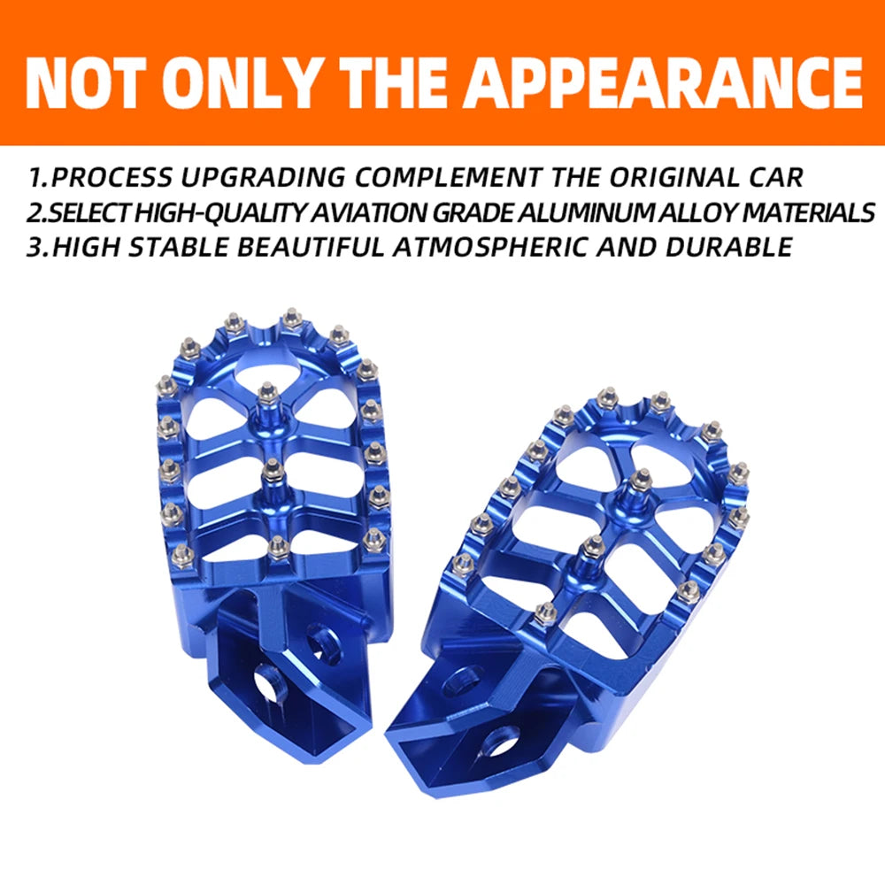 Motorcycle FootRest Footpegs Foot Pegs Pedal For YAMAHA TTR 90 110 125 250 TTR250 YZ80 YZ125 YZ250 YZ WR 200 250 500 Accessories RISE DEFENSE SYSTEMS.AI PRODUCTS