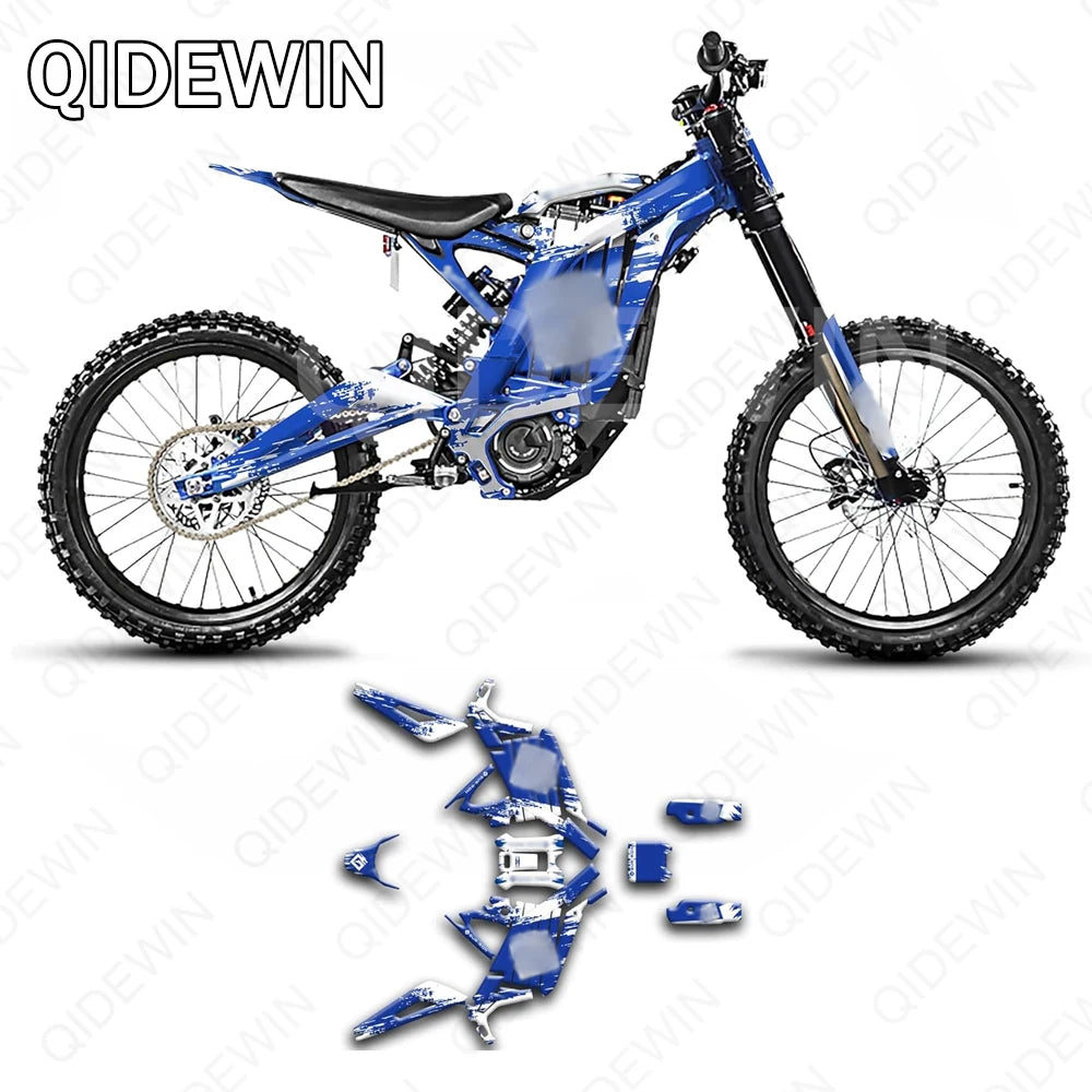 Decorative decals for SURRON Light bee X/S motorcyclesPaint protection filmPersonalized decorative stickers RISE DEFENSE SYSTEMS.AI PRODUCTS