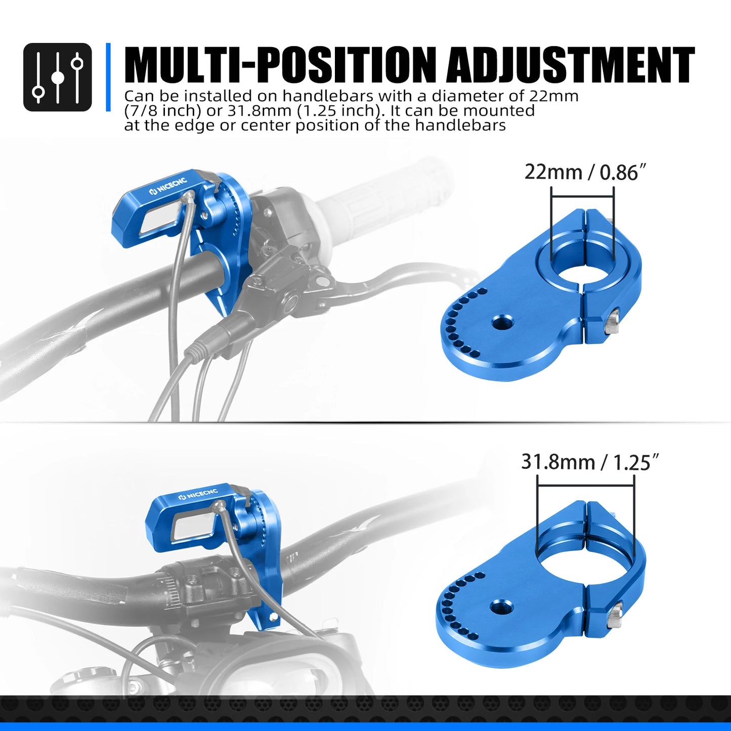 For Sur-Ron Surron Light Bee X S L1E Segway X 160 260 Adjustable Digital Display Relocation Bracket & Front Rear Brake Levers RISE DEFENSE SYSTEMS.AI PRODUCTS