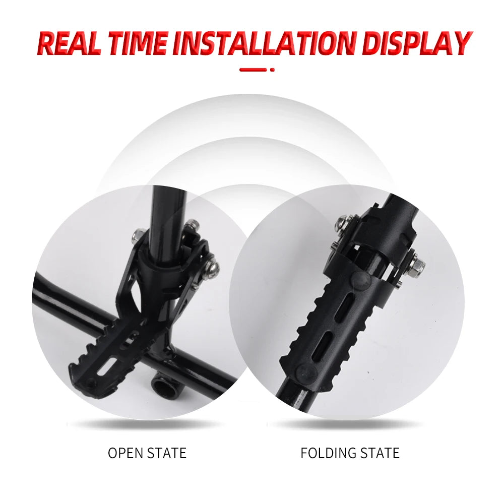 For BMW R1250GS R 1200 1250 GS ADV Adventure LC HP GSA 2013 - 2024 Motorcycle Highway Front Foot Pegs Folding Footrests Clamps RISE DEFENSE SYSTEMS.AI PRODUCTS