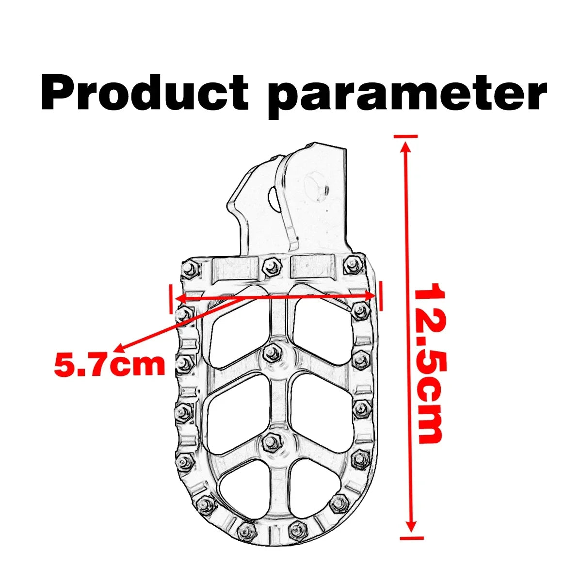 Motocross CNC Forge Footpegs Foot Pegs Rests Pedals For Surron Sur-Ron Light Bee X/S and Talaria Electric Dirt Bike Footrest RISE DEFENSE SYSTEMS.AI PRODUCTS