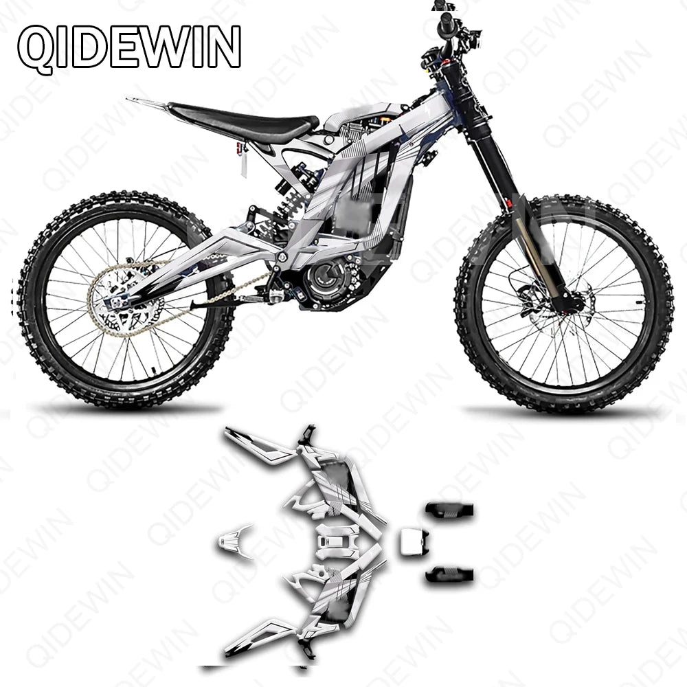 Decorative decals for SURRON Light bee X/S motorcyclesPaint protection filmPersonalized decorative stickers RISE DEFENSE SYSTEMS.AI PRODUCTS