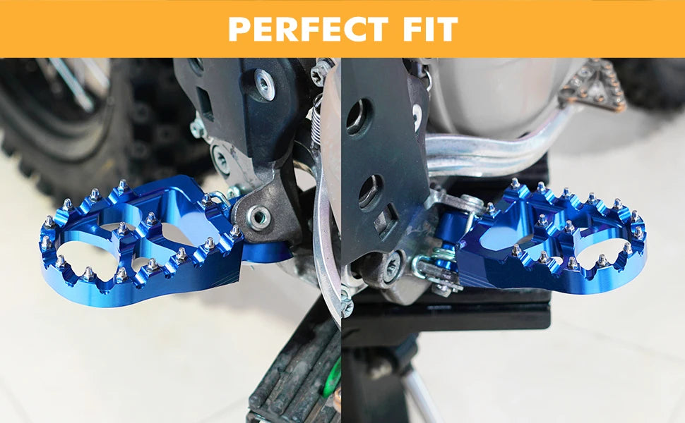Foot Pegs Pedals FootRest Footpeg For Yamaha WRF YZF 250 450 WR250F YZ65 YZ85 YZ125 YZ250 YZF450 YZ 125X 250X 250FX 450FX WR450F RISE DEFENSE SYSTEMS.AI PRODUCTS