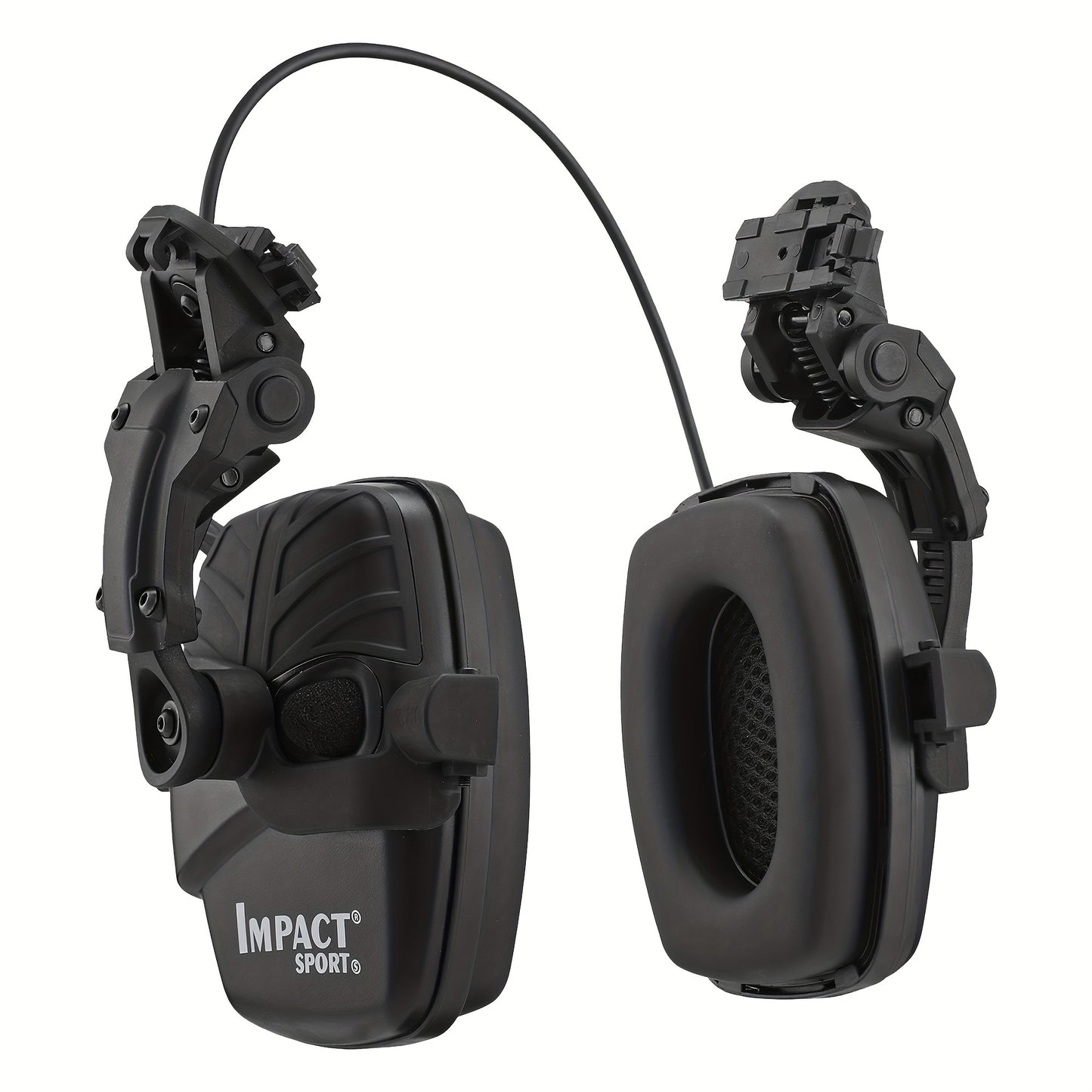 Tactical Shooting Earmuffs - Helmet Mounted, Electronic Sound Pickup, Active Noise Reduction, Hearing Protection, No Battery Required - For Shooters & Outdoor Enthusiasts - Ideal for Range Use & Hunting RISE DEFENSE SYSTEMS.AI PRODUCTS